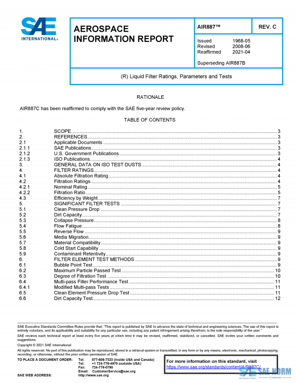 SAE AIR 887 Series PDF