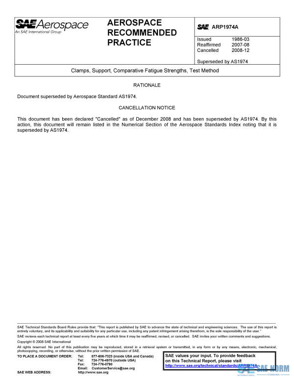 SAE ARP 1974 Series PDF