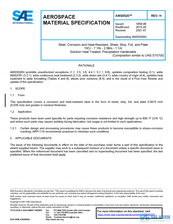 SAE AMS 5520 Series PDF