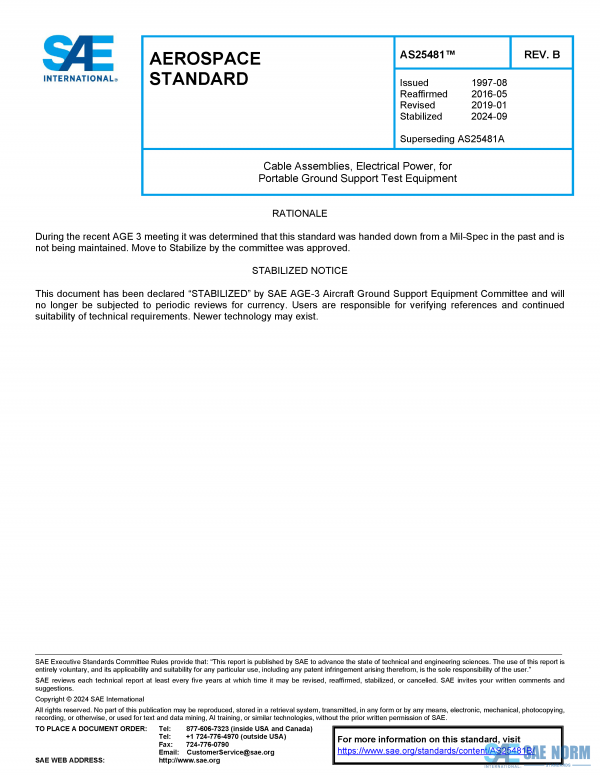 SAE AS 25481 Series PDF