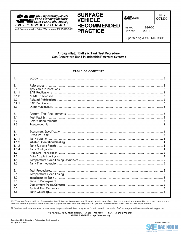 SAE J 2238 Series PDF