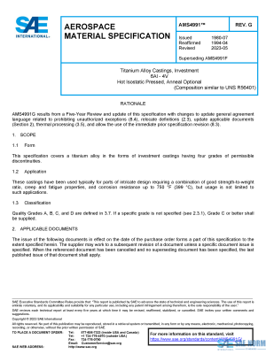 SAE AMS 4991 Series PDF