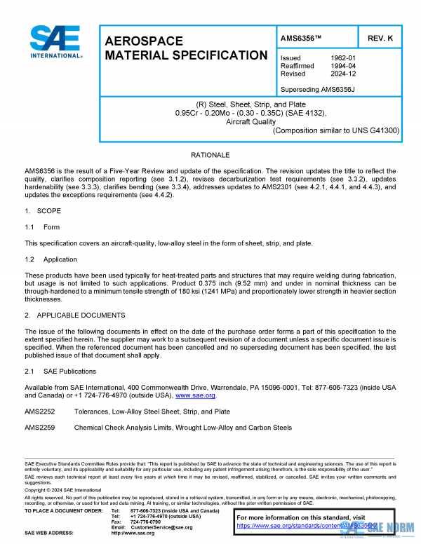 SAE AMS 6356 Series PDF