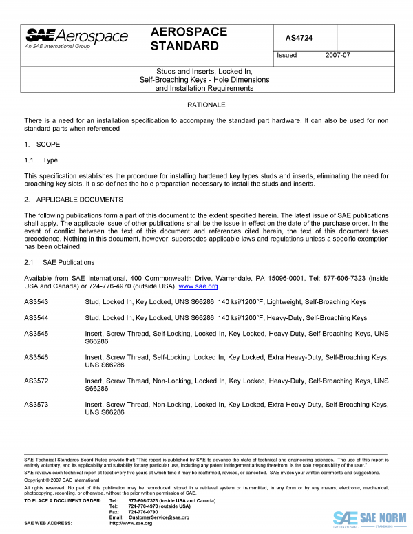 SAE AS 4724 Series PDF
