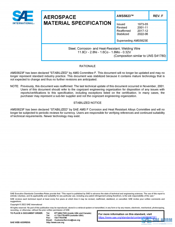 SAE AMS 5823 Series PDF