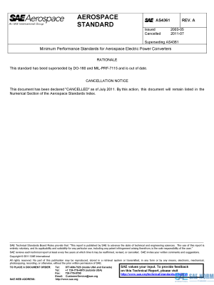 SAE AS 4361 Series PDF