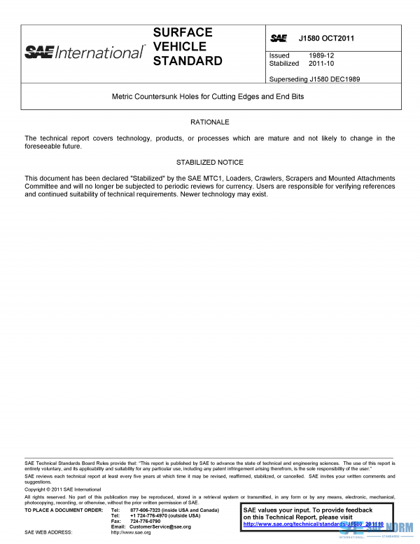 SAE J 1580 Series PDF
