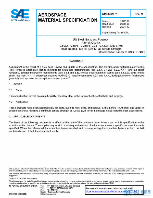 SAE AMS 6325 Series PDF