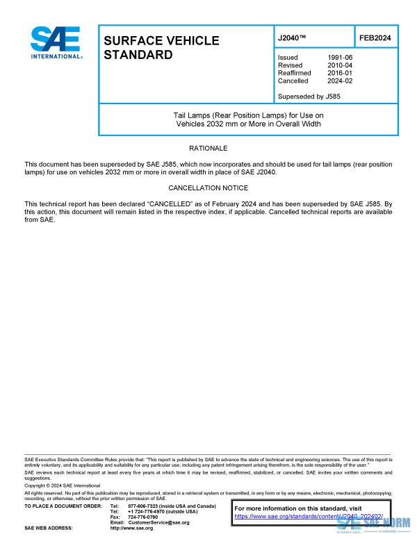 SAE J 2040 Series PDF