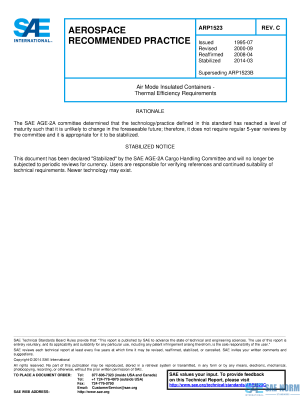 SAE ARP 1523 Series PDF