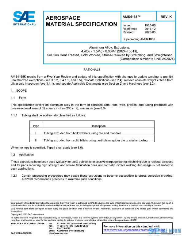 SAE AMS 4165 Series PDF
