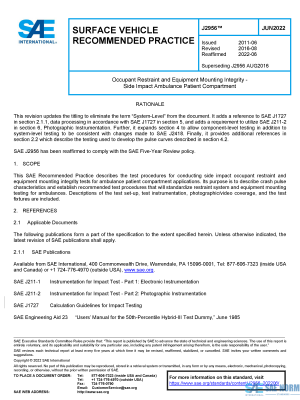 SAE J 2956 Series PDF