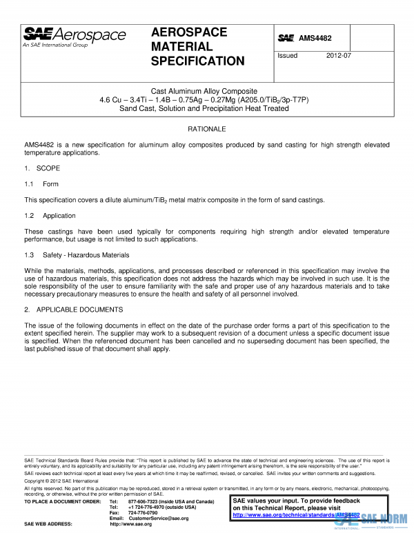 SAE AMS 4482 Series PDF