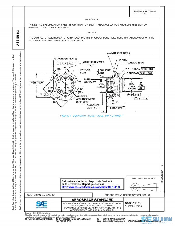 SAE AS 81511/3 Series PDF