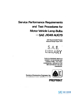 SAE J 1049 Series PDF