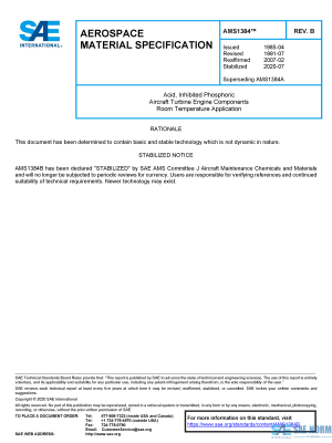 SAE AMS 1384 Series PDF