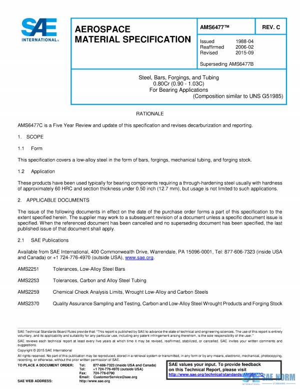 SAE AMS 6477 Series PDF
