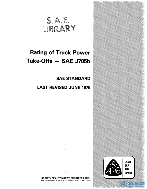SAE J 705 Series PDF