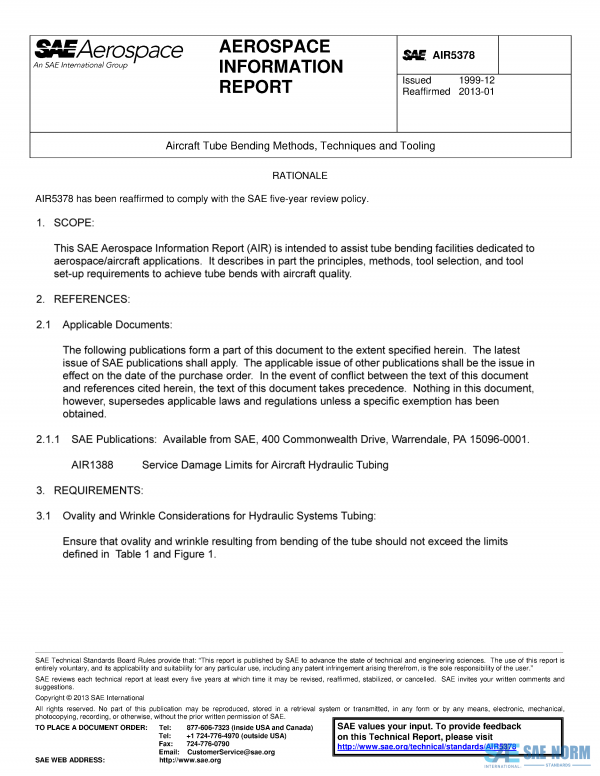 SAE AIR 5378 Series PDF