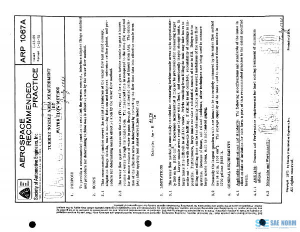 SAE ARP 1067 Series PDF