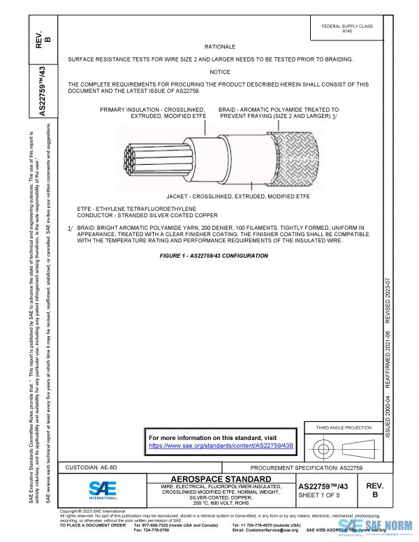 SAE AS 22759/43 Series PDF