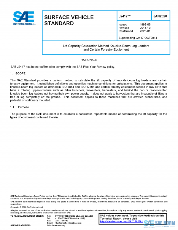 SAE J 2417 Series PDF
