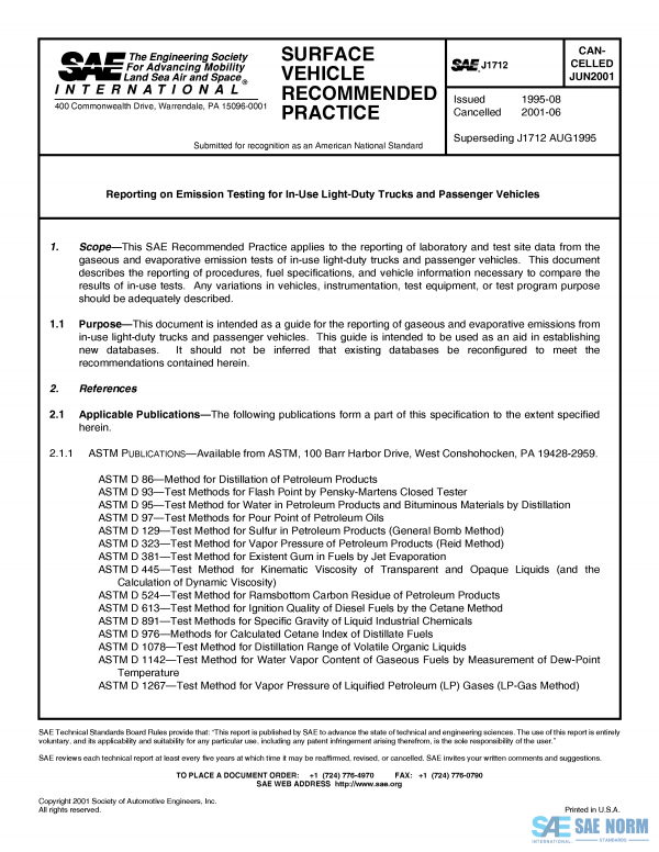 SAE J 1712 Series PDF