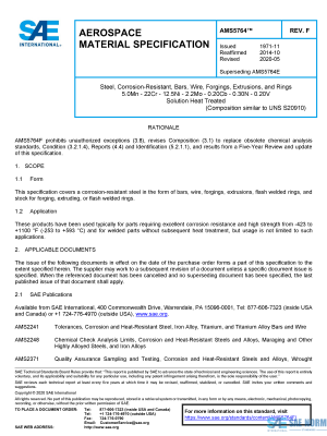 SAE AMS 5764 Series PDF