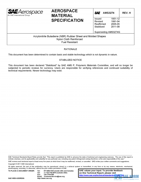 SAE AMS 3274 Series PDF
