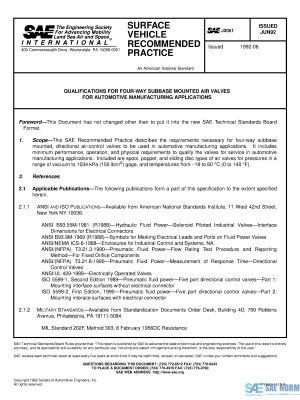 SAE J 2051 Series PDF