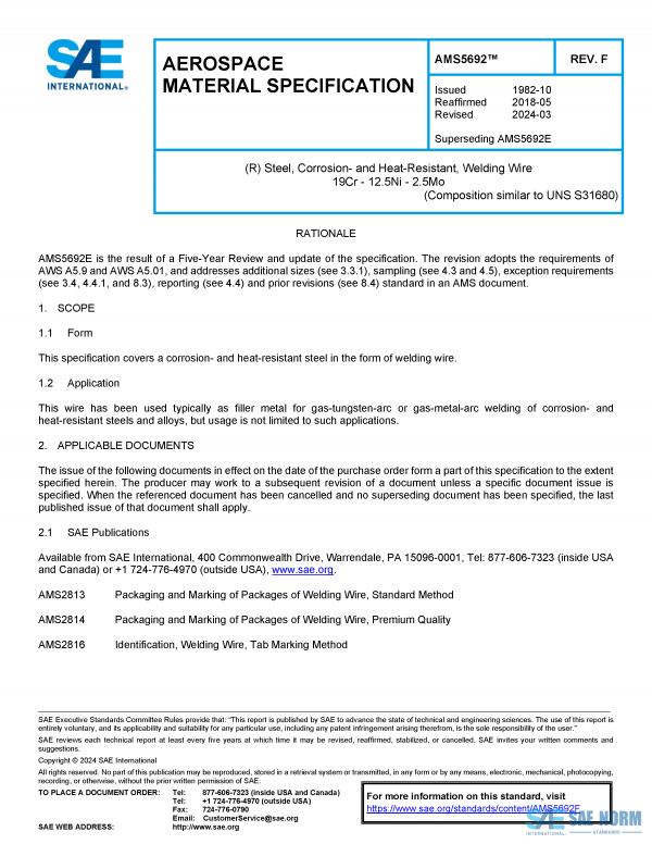 SAE AMS 5692 Series PDF