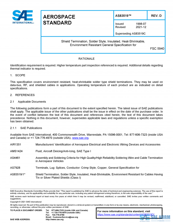 SAE AS 83519 Series PDF