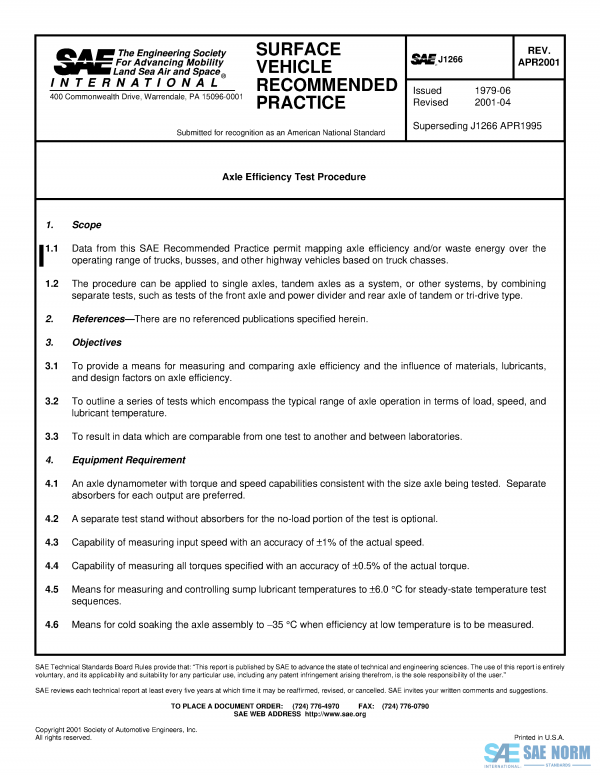 SAE J 1266 Series PDF