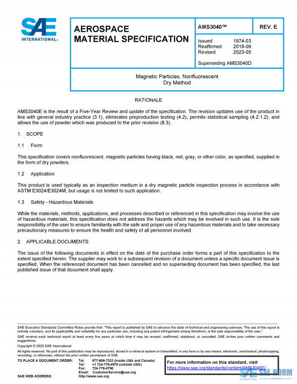 SAE AMS 3040 Series PDF