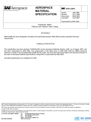 SAE MAM 2245 Series PDF
