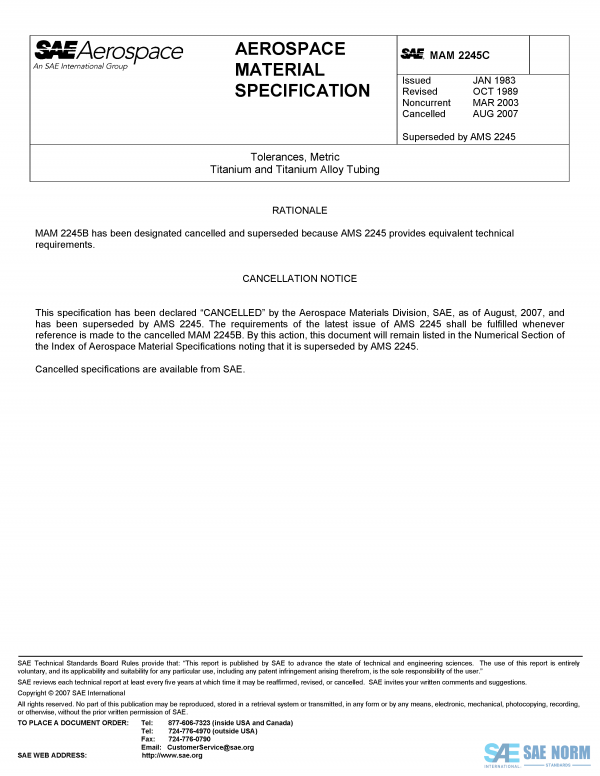 SAE MAM 2245 Series PDF