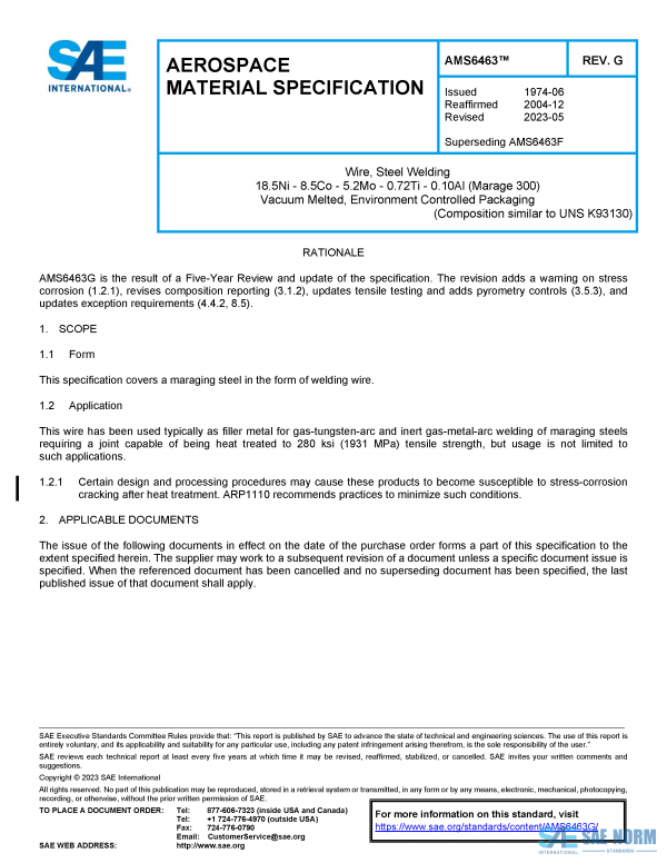 SAE AMS 6463 Series PDF