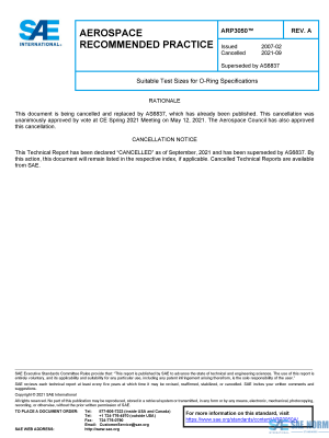 SAE ARP 3050 Series PDF