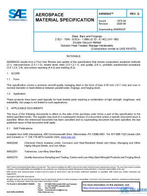 SAE AMS 6543 Series PDF