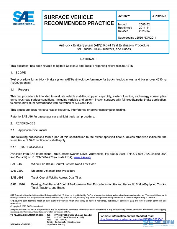 SAE J 2536 Series PDF