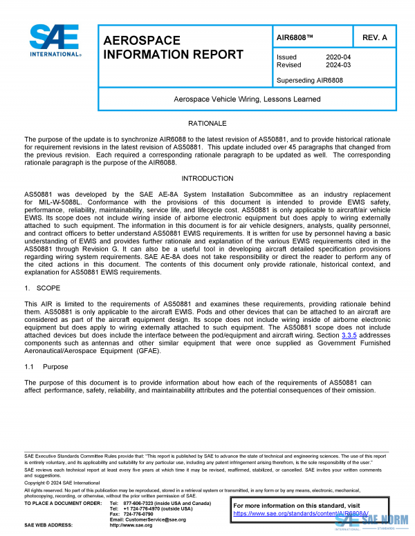 SAE AIR 6808 Series PDF