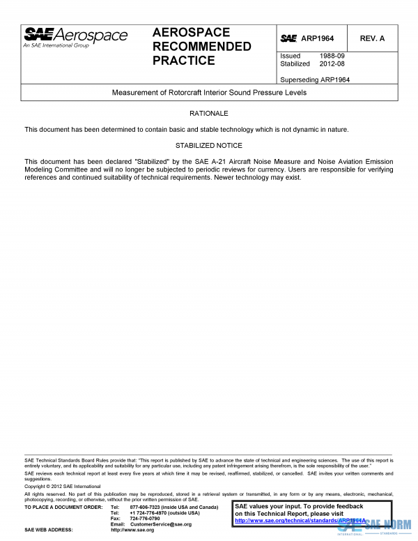 SAE ARP 1964 Series PDF