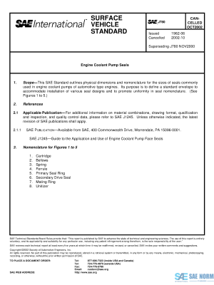 SAE J 780 Series PDF