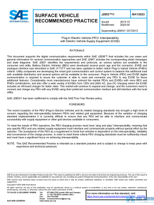 SAE J 2953/1 Series PDF