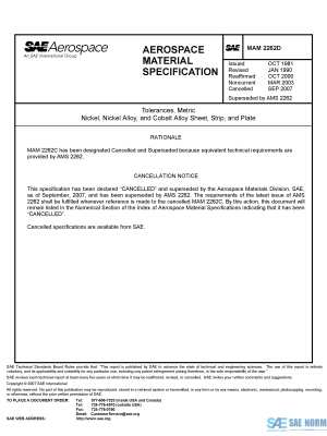SAE MAM 2262 Series PDF