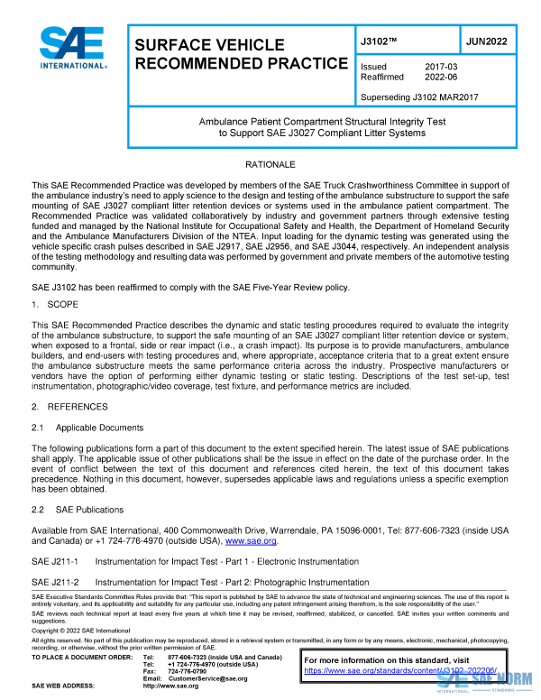 SAE J 3102 Series PDF