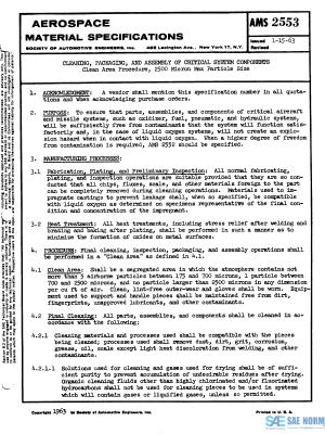 SAE AMS 2553 Series PDF