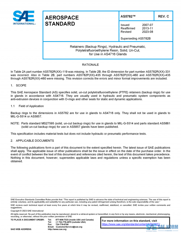 SAE AS 5782 Series PDF