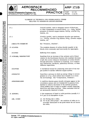 SAE ARP 171 Series PDF