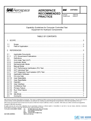 SAE ARP 4904 Series PDF